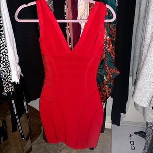 Red bandage dress